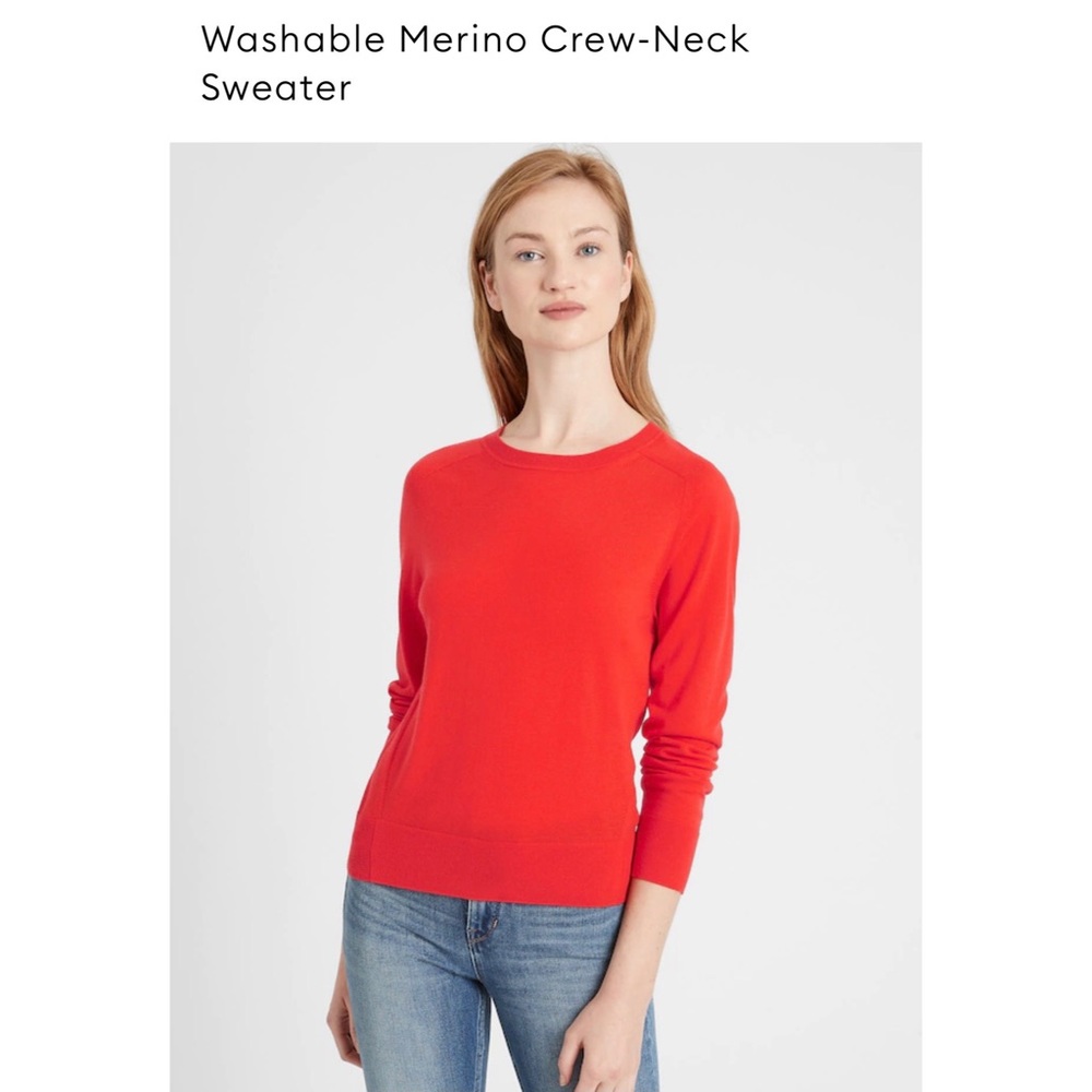NWT Banana Republic Merino Crew-Neck Sweater, M